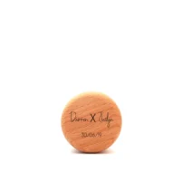 acacia ring box with engraving