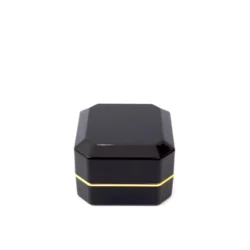 asscher ring box black