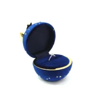 aurora ring box blue opening left side view