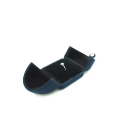 bijou ring box blue opening top side view