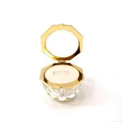 christal ring box gold front view