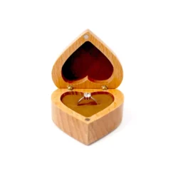 lola ring box kahki brown opening