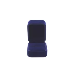 Sven Ring Box in Blue opening