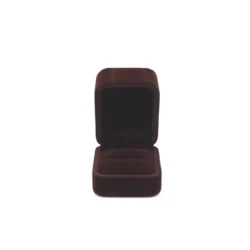 Sven Ring Box in Brown opening