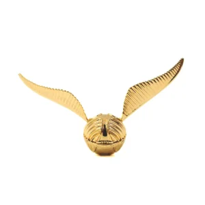 golden snitch ring box with gold wings