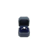 kaia ring box in blue opening