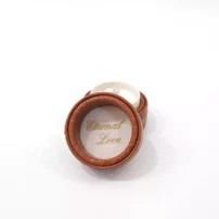 mabel ring box cover with engraved eternal love