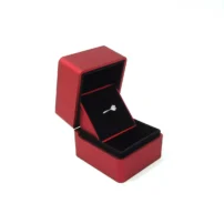 arlo ring box in red opening left side view