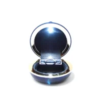 aspen ring box in blue opening