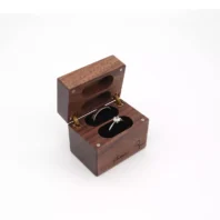 orion ring box two ring slots with engraving