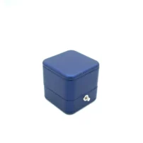 royce ring box in blue left side view