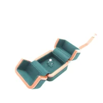 valerie ring box in green opening right side view