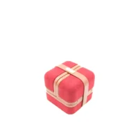 valerie ring box in red right side view