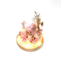 flora flower dome wit LED light side view