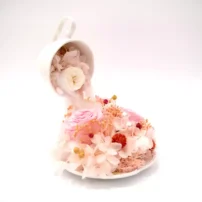 ivy stand preserved rose side view