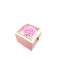 rhodon ring box in pink side view enclosure