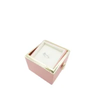 rhodon ring box in pink with ring reveal