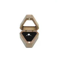 zephyr ring box open front view in black cushion