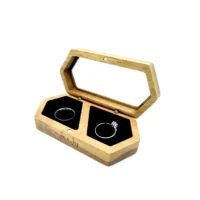 Orson ring box in black cushion with engraving option available