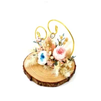 faye floral stand for ring display right side view